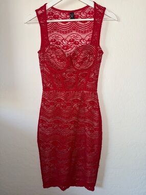 Red Lace Dress